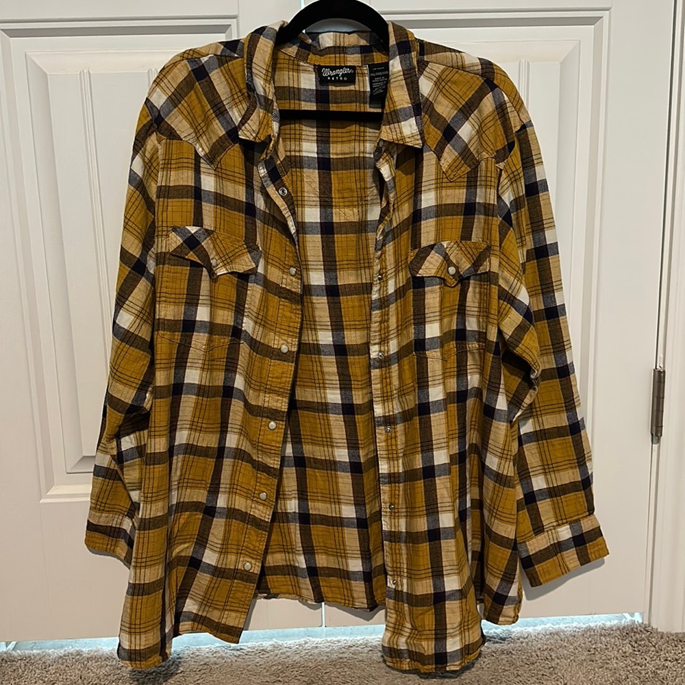 Wrangler Retro pearl snap button up